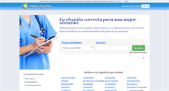 Desktop Screenshot of medicoargentina.com